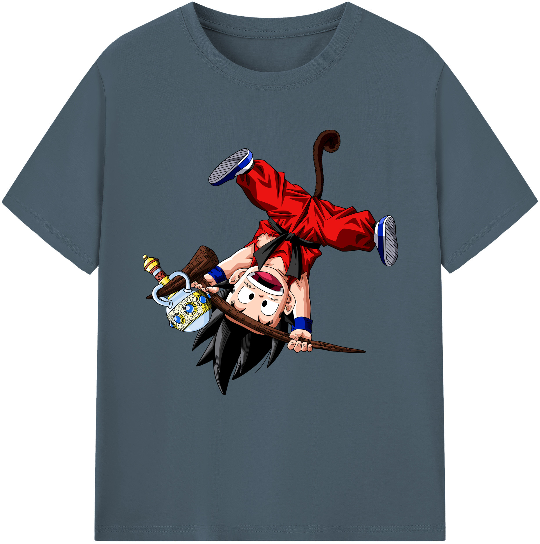 （画像用） ドラゴンボール 孫悟空（そん ごくう）Son Goku カカロット DRAGON BALL Kakarotto 綿100％半袖Tシャツ（フロントプリント）